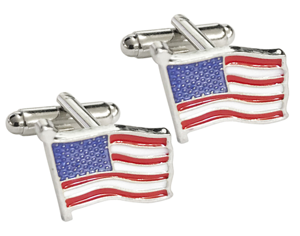 
  
USA united states of america flag cufflinks

